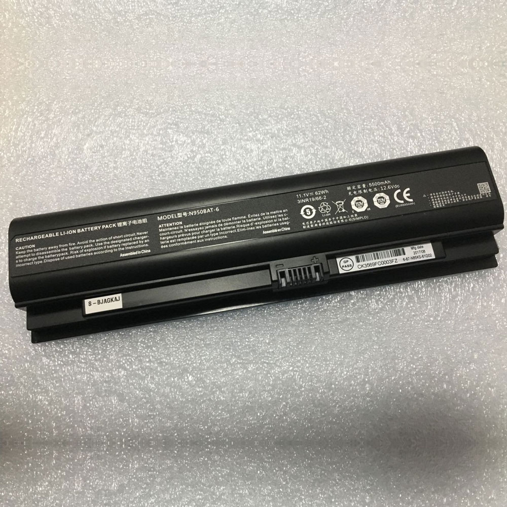 Batería para CLEVO N950BAT-6